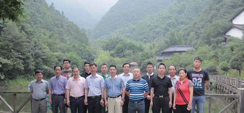 青浦分会成员单位企业考察天子地风景区