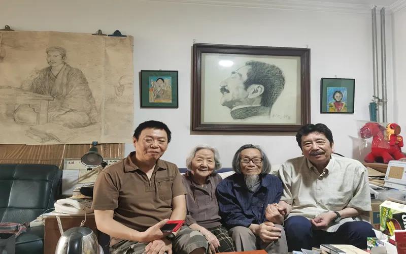 跨越世纪的友谊 周令飞拜访画家裘沙伉俪